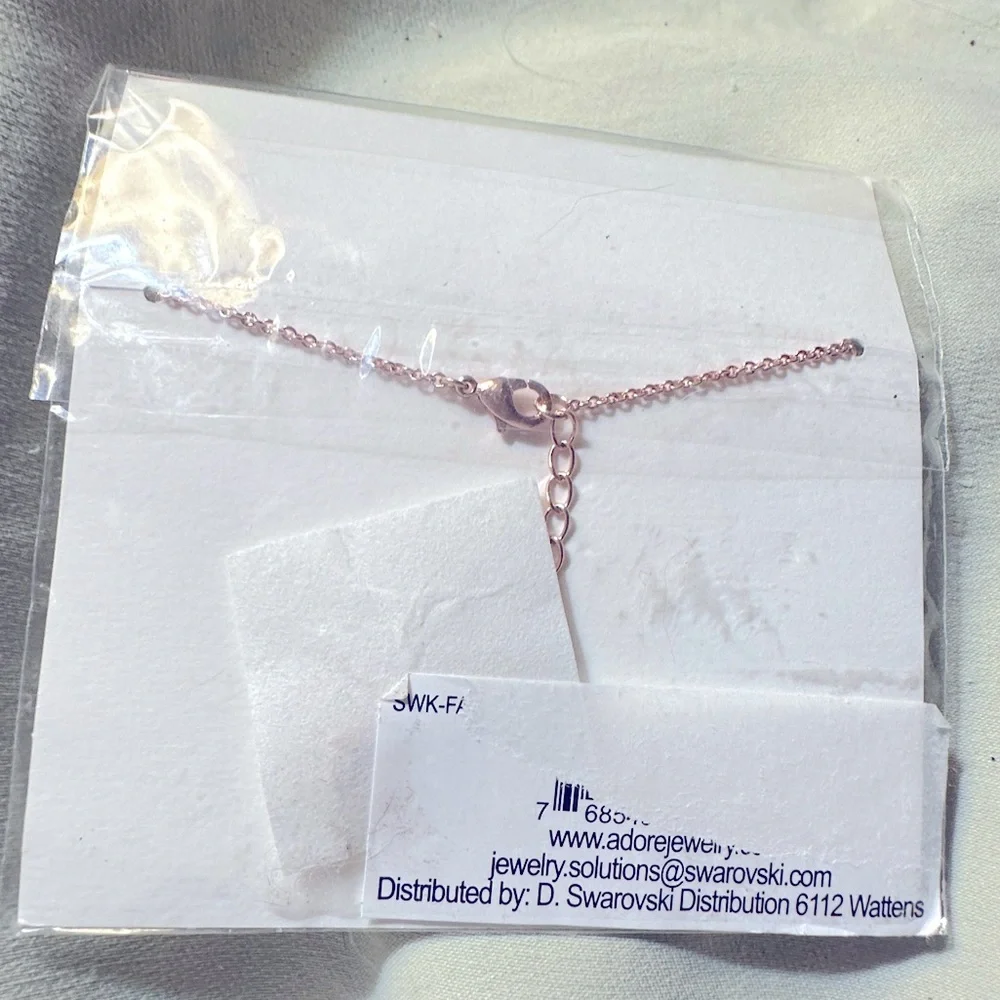 ADORE jewelry rose-gold plated bracelet w/Swarovski crystal NWT